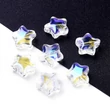 Kép 2/3 - Üveggyöngy - 8,5mm - csillag alakban - kristály AB