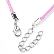 Kép 3/3 - Nyaklánc alap - pink - 45cm - viaszos