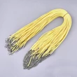 Kép 1/3 - Nyaklánc alap - sárga - 45cm - viaszos