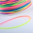Kép 2/2 - Makramé zsinór - 1,0 mm - szivárvány színben