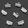 Kép 1/2 - Szalagvég - 8mm - platina ezüst színben (10db)