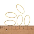 Kép 4/6 - Ovális alakú - köztes elem - arany szín, 16x30mm