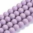 Kép 1/2 - Természetes Ásványgyöngy - 8mm - Achát - lila színben