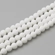 Kép 3/3 - Ásványgyöngy - Természetes - Lávakő - Fehér - 10mm