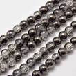 Kép 1/3 - Szintetikus - 8mm - galvanizált kvarc - hematit és kristály színben 