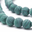 Kép 2/3 - Szintetikus malachit -6mm - fagyos türkiz színben