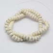 Kép 2/2 - Szintetikus türkiz - 10x6mm - antik krém színben 