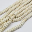 Kép 1/2 - Szintetikus türkiz - 10x6mm - antik krém színben 