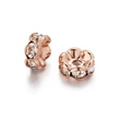 Kép 1/2 - Rondella - rózsaarany - kristály színben 6x3mm - Nikkelmentes! 