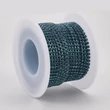 Kép 2/3 - Lánc - strasszos - 2,1mm - halvány cirkón kék színben