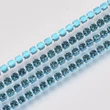 Kép 1/3 - Lánc - strasszos - 2,1mm - halvány cirkón kék színben