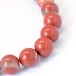Kép 3/4 - Ásványgyöngy - Természetes Vörös Jáspis - 8mm