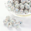 Kép 1/2 - Shamballa gyöngy - 10mm - Kristály AB