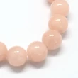 Kép 2/2 - Ásványgyöngy - 6mm - Jáde - Lazac színben