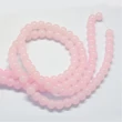 Kép 3/3 - Üveggyöngy - 8mm - opal - rózsaszín - gömb - alakban -10db