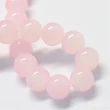 Kép 2/3 - Üveggyöngy - 8mm - opal - rózsaszín - gömb - alakban -10db
