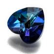 Kép 2/2 - Medál - 10x10mm - bermuda kék - üveg