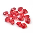 Kép 2/2 - Medál - 10x10mm - áttetsző piros szív - üveg