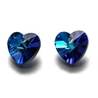 Kép 1/2 - Medál - 10x10mm - bermuda kék - üveg