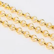 Kép 1/3 - Ékszerlánc - 4x1mm - arany színben - nagy kerek szemű 