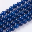Kép 1/3 - Ásványgyöngy - 8mm - Természetes Achát - Sötétkék színben