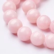 Kép 3/3 - Ásványgyöngy - 8mm - Természetes Mashan Jáde - Halvány Púder színben 