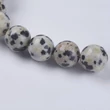 Kép 2/2 - Ásványgyöngy - Természetes Dalmata Jáspis - 8mm