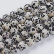 Kép 1/2 - Ásványgyöngy - Természetes Dalmata Jáspis - 8mm