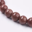 Kép 2/3 - Ásványgyöngy - Szintetikus Napkő - 8mm