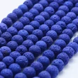 Kép 1/3 - Ásványgyöngy - 8mm - Természetes Mélykék Láva 