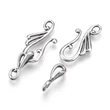 Kép 1/2 - Ékszerkapocs - összeakasztós karabiner - 25x13mm - platina ezüst színben - kadmiummentes és ólommentes
