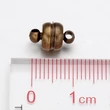 Kép 4/4 - Mágnes - kapocs - 11x7mm - antik sárgaréz színű