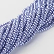 Kép 1/4 - Tekla gyöngy - 4mm - Gyöngyház Búzavirág Kék
