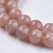 Kép 2/3 - Ásványgyöngy - 8mm - Természetes napkő - homokbarna