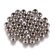 Kép 2/2 - Köztesgyöngy - 6x5mm – platina ezüst színben – gömb alakban - 201 Rozsdamentes Acél! (10db)