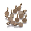 Kép 2/2 - Medálakasztó - ragasztható - 18x10mm - sárgaréz színben  - Nikkelmentes! 