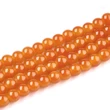 Kép 2/2 - Üveggyöngy - 8mm - opálos narancs színben (10db) 