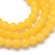Kép 1/3 - Üveggyöngy - 8mm - áttetsző sárga színben (10db)
