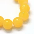 Kép 3/3 - Üveggyöngy - 8mm - áttetsző sárga színben (10db)