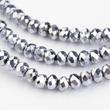 Kép 1/2 - Üveggyöngy - 3x2mm - színben - fánk alakú csiszolt