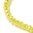 Kép 2/3 - Üveggyöngy - 3x2mm - galvanizált - citrom pezsgő AB - csiszolt fánk