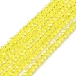 Kép 1/3 - Üveggyöngy - 3x2mm - galvanizált - citrom pezsgő AB - csiszolt fánk