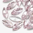Kép 1/2 - Kristály - 15x7mm - szem - kaboson - Light Rose