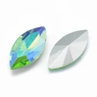 Kép 2/2 - Kristály - 15x7mm - szem - kaboson - Light Green