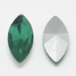 Kép 2/2 - Kristály - 15x7mm - szem - kaboson - Emerald