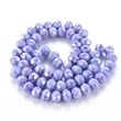 Kép 1/2 - Üveggyöngy - 10x8mm - mályva színben - fánk alakú csiszolt