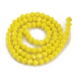 Kép 2/3 - Üveggyöngy - 4,5x4mm - csiszolt bicone - sárga színben