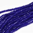 Kép 1/2 - Üveggyöngy - 3x2mm - telt kobalt - fánk alakú csiszolt