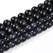 Kép 2/4 - Üveggyöngy - 10mm - kéttónusú, fekete (10db)
