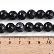 Kép 4/4 - Üveggyöngy - 10mm - kéttónusú, fekete (10db)